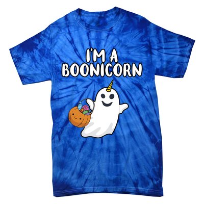 Im A Boonicorn Halloween Party Dress Unicorn Ghost Gift Tie-Dye T-Shirt