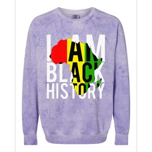 I Am Black History Month African American Pride Celebration Colorblast Crewneck Sweatshirt