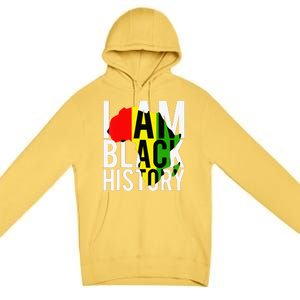 I Am Black History Month African American Pride Celebration Premium Pullover Hoodie