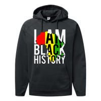 I Am Black History Month African American Pride Celebration Performance Fleece Hoodie