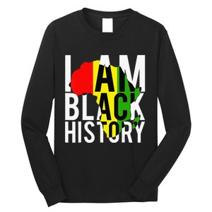 I Am Black History Month African American Pride Celebration Long Sleeve Shirt