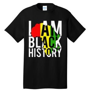 I Am Black History Month African American Pride Celebration Tall T-Shirt