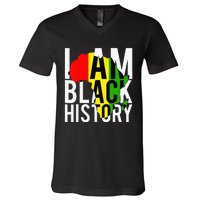 I Am Black History Month African American Pride Celebration V-Neck T-Shirt