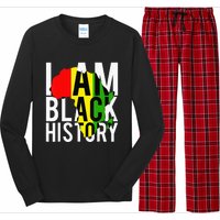 I Am Black History Month African American Pride Celebration Long Sleeve Pajama Set