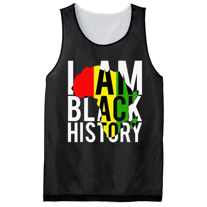 I Am Black History Month African American Pride Celebration Mesh Reversible Basketball Jersey Tank