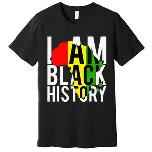 I Am Black History Month African American Pride Celebration Premium T-Shirt