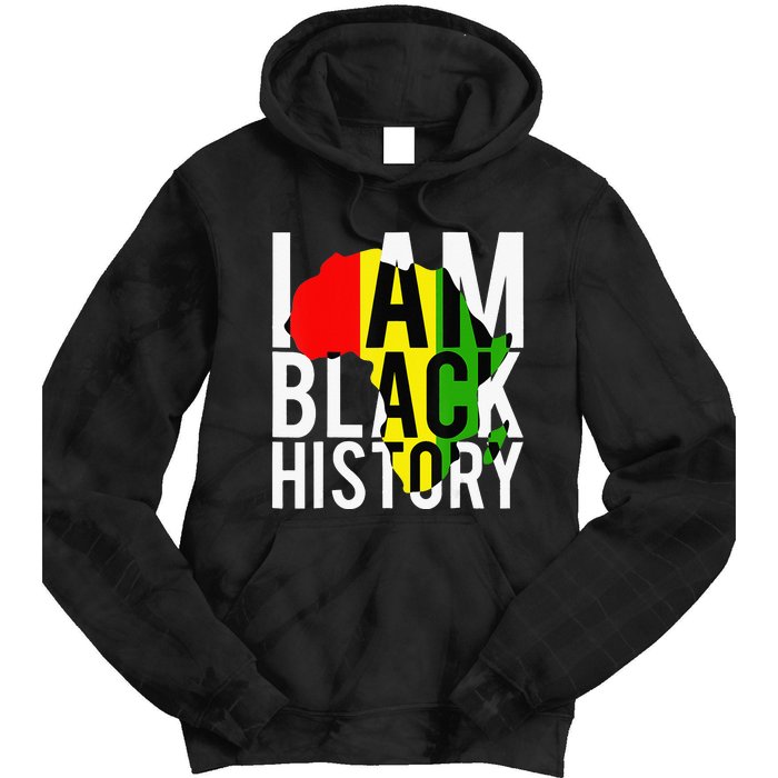 I Am Black History Month African American Pride Celebration Tie Dye Hoodie