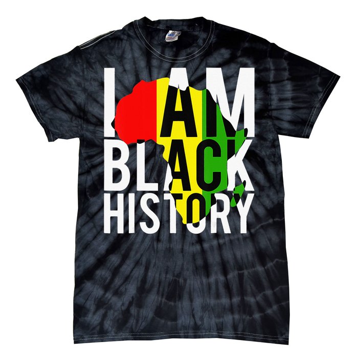 I Am Black History Month African American Pride Celebration Tie-Dye T-Shirt