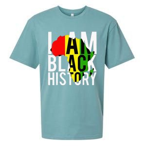 I Am Black History Month African American Pride Celebration Sueded Cloud Jersey T-Shirt