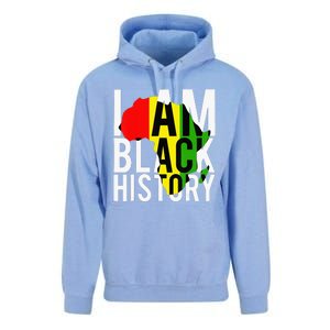 I Am Black History Month African American Pride Celebration Unisex Surf Hoodie