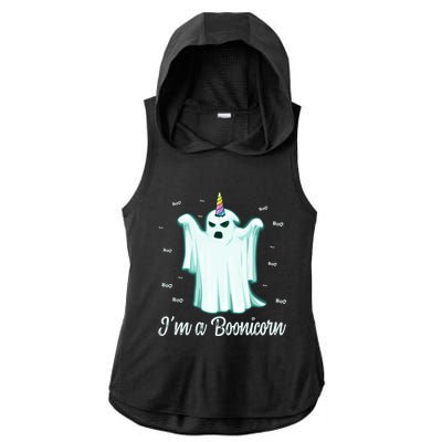 Im A Boonicorn Cute Halloween Gift Funny Ghost Unicorn Meaningful Gift Ladies PosiCharge Tri-Blend Wicking Draft Hoodie Tank