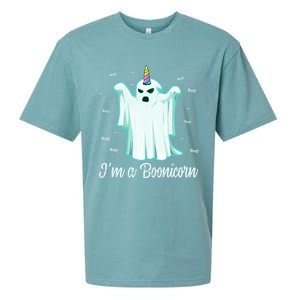 Im A Boonicorn Cute Halloween Gift Funny Ghost Unicorn Meaningful Gift Sueded Cloud Jersey T-Shirt