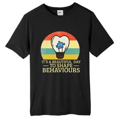 It's A Beautiful Day To Shape Behaviors Autism Teacher Tall Fusion ChromaSoft Performance T-Shirt