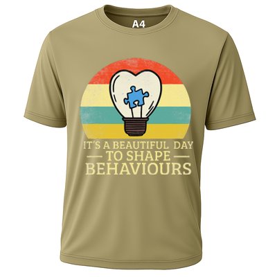 It's A Beautiful Day To Shape Behaviors Autism Teacher Cooling Performance Crew T-Shirt