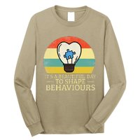 It's A Beautiful Day To Shape Behaviors Autism Teacher Long Sleeve Shirt