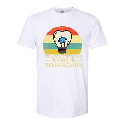 It's A Beautiful Day To Shape Behaviors Autism Teacher Softstyle CVC T-Shirt