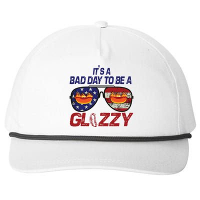 Its A Bad Day To Be A Glizzy Funny Hotdog Snapback Five-Panel Rope Hat