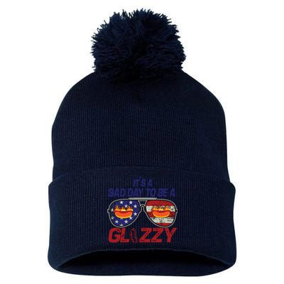 Its A Bad Day To Be A Glizzy Funny Hotdog Pom Pom 12in Knit Beanie