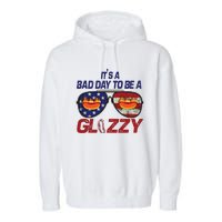 Its A Bad Day To Be A Glizzy Funny Hotdog Garment-Dyed Fleece Hoodie