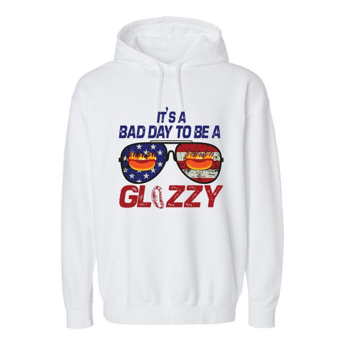 Its A Bad Day To Be A Glizzy Funny Hotdog Garment-Dyed Fleece Hoodie