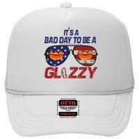 Its A Bad Day To Be A Glizzy Funny Hotdog High Crown Mesh Back Trucker Hat