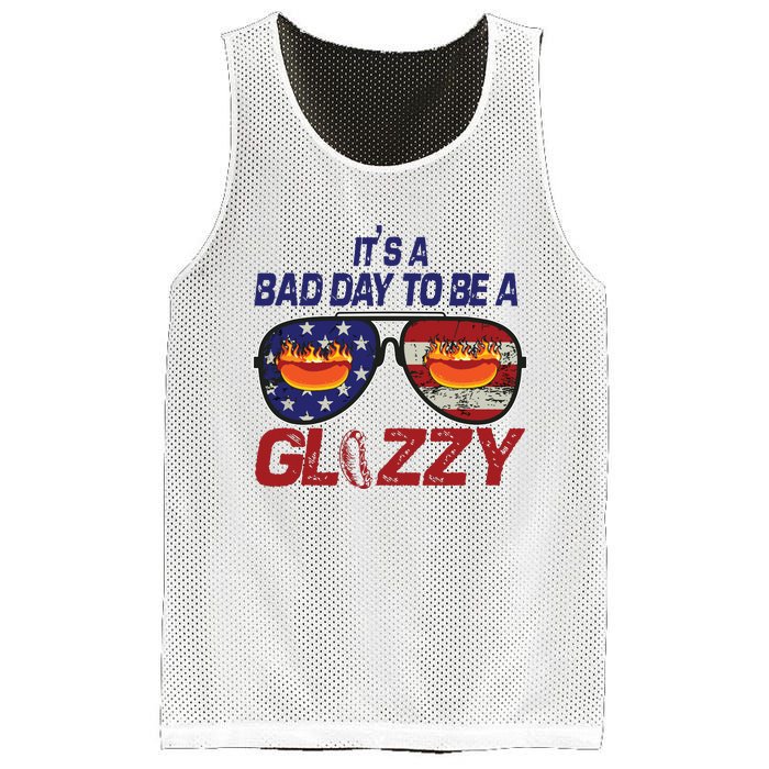 Its A Bad Day To Be A Glizzy Funny Hotdog Mesh Reversible Basketball Jersey Tank