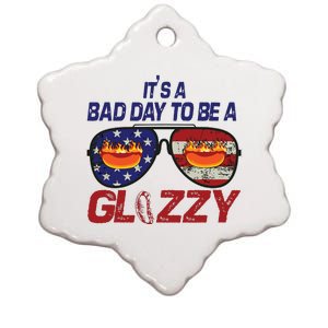 Its A Bad Day To Be A Glizzy Funny Hotdog Ceramic Star Ornament