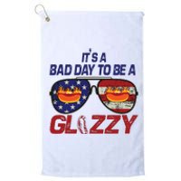 Its A Bad Day To Be A Glizzy Funny Hotdog Platinum Collection Golf Towel