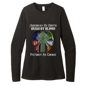 Irish American By Birth Irish By Blood St Patricks Day Womens CVC Long Sleeve Shirt