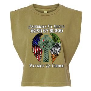 Irish American By Birth Irish By Blood St Patricks Day Garment-Dyed Women's Muscle Tee