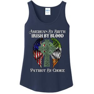 Irish American By Birth Irish By Blood St Patricks Day Ladies Essential Tank