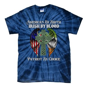 Irish American By Birth Irish By Blood St Patricks Day Tie-Dye T-Shirt