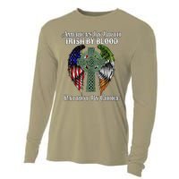 Irish American By Birth Irish By Blood St Patricks Day Cooling Performance Long Sleeve Crew