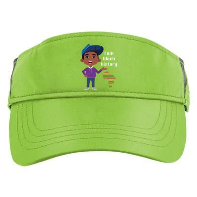 I Am Black History Black Ancestry African American Gift Adult Drive Performance Visor