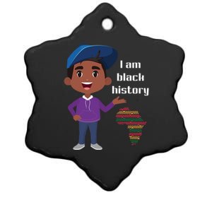 I Am Black History Black Ancestry African American Gift Ceramic Star Ornament