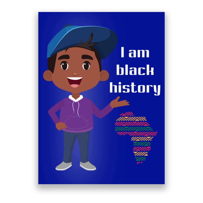 I Am Black History Black Ancestry African American Gift Poster