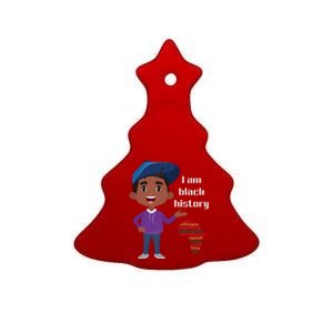 I Am Black History Black Ancestry African American Gift Ceramic Tree Ornament