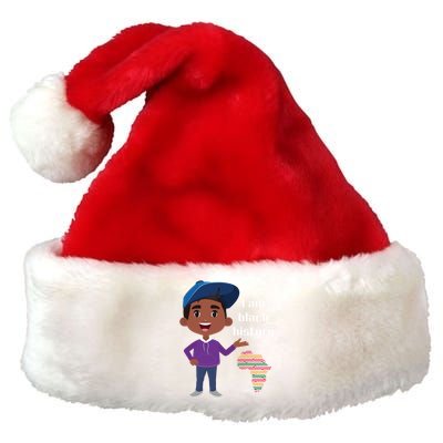 I Am Black History Black Ancestry African American Gift Premium Christmas Santa Hat