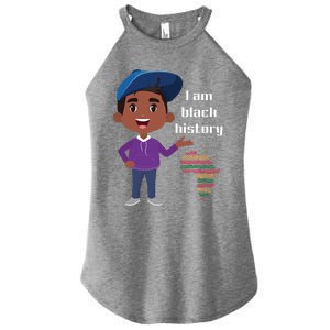 I Am Black History Black Ancestry African American Gift Women's Perfect Tri Rocker Tank