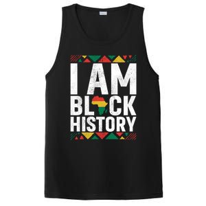 I Am Black History Black History Month Africa Map Pride Gift PosiCharge Competitor Tank