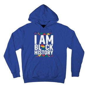 I Am Black History Black History Month Africa Map Pride Gift Hoodie