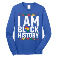 I Am Black History Black History Month Africa Map Pride Gift Long Sleeve Shirt