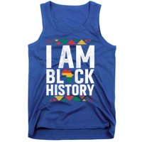 I Am Black History Black History Month Africa Map Pride Gift Tank Top