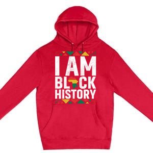 I Am Black History Black History Month Africa Map Pride Gift Premium Pullover Hoodie