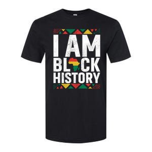 I Am Black History Black History Month Africa Map Pride Gift Softstyle CVC T-Shirt