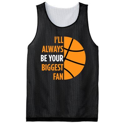 I'll Always Be Your Biggest Fan Gift for Mom Dad Basketball Mesh Reversible Basketball Jersey Tank