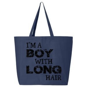 I'm A Boy With Long Hair Funny kid boy Cool Long Hair 25L Jumbo Tote