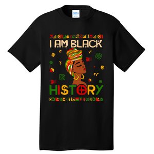 I Am Black History Month African American Tall T-Shirt