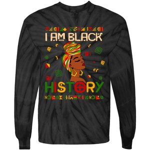 I Am Black History Month African American Tie-Dye Long Sleeve Shirt