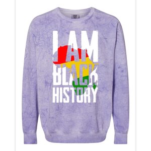 I Am Black History Black History Month Funny Gift Colorblast Crewneck Sweatshirt